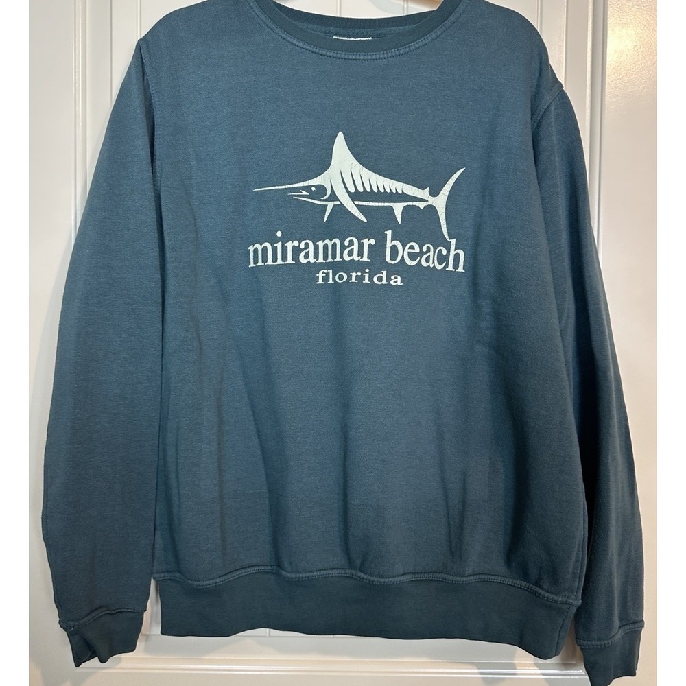 Pacific &‎ Co crew neck fleece lined sweatshirt Miramar Beach Florida sz M